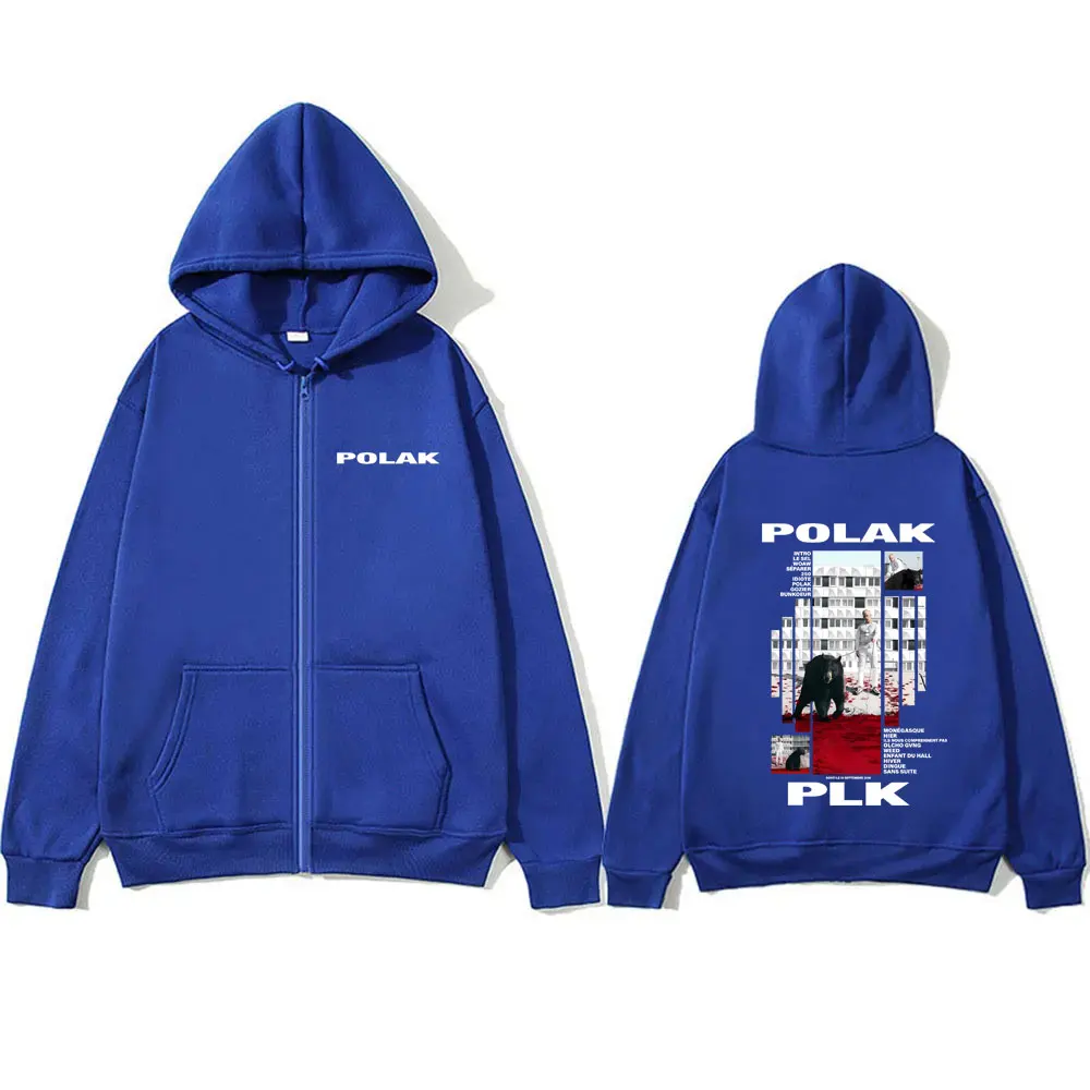 Rapper Plk Polak Print Zipper  - огляд і ціна Mens Fashion Zip Up Hoodies