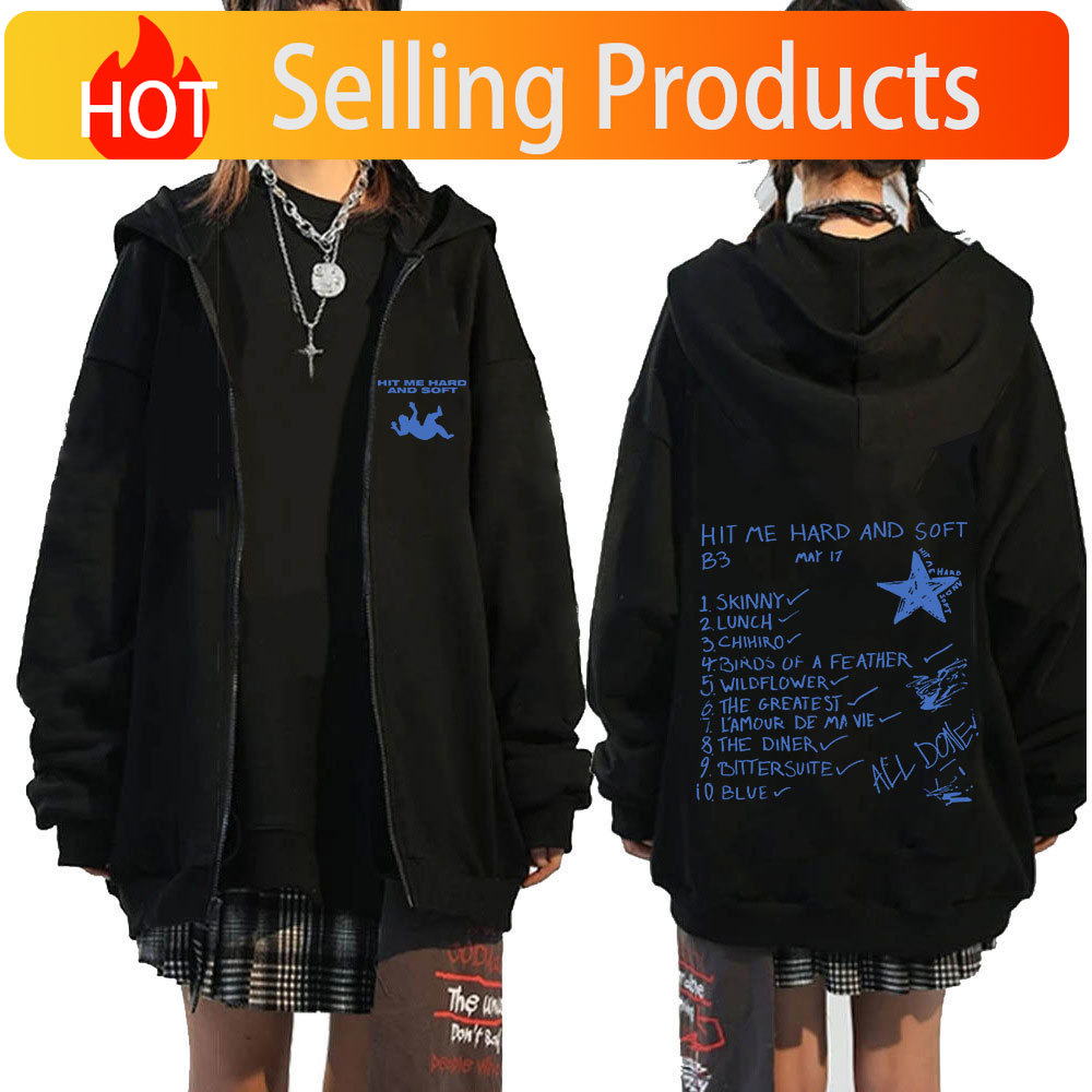 Hit Me Hard and Soft 2024 Tour - огляд і ціна Mens Fashion Zip Up Hoodies