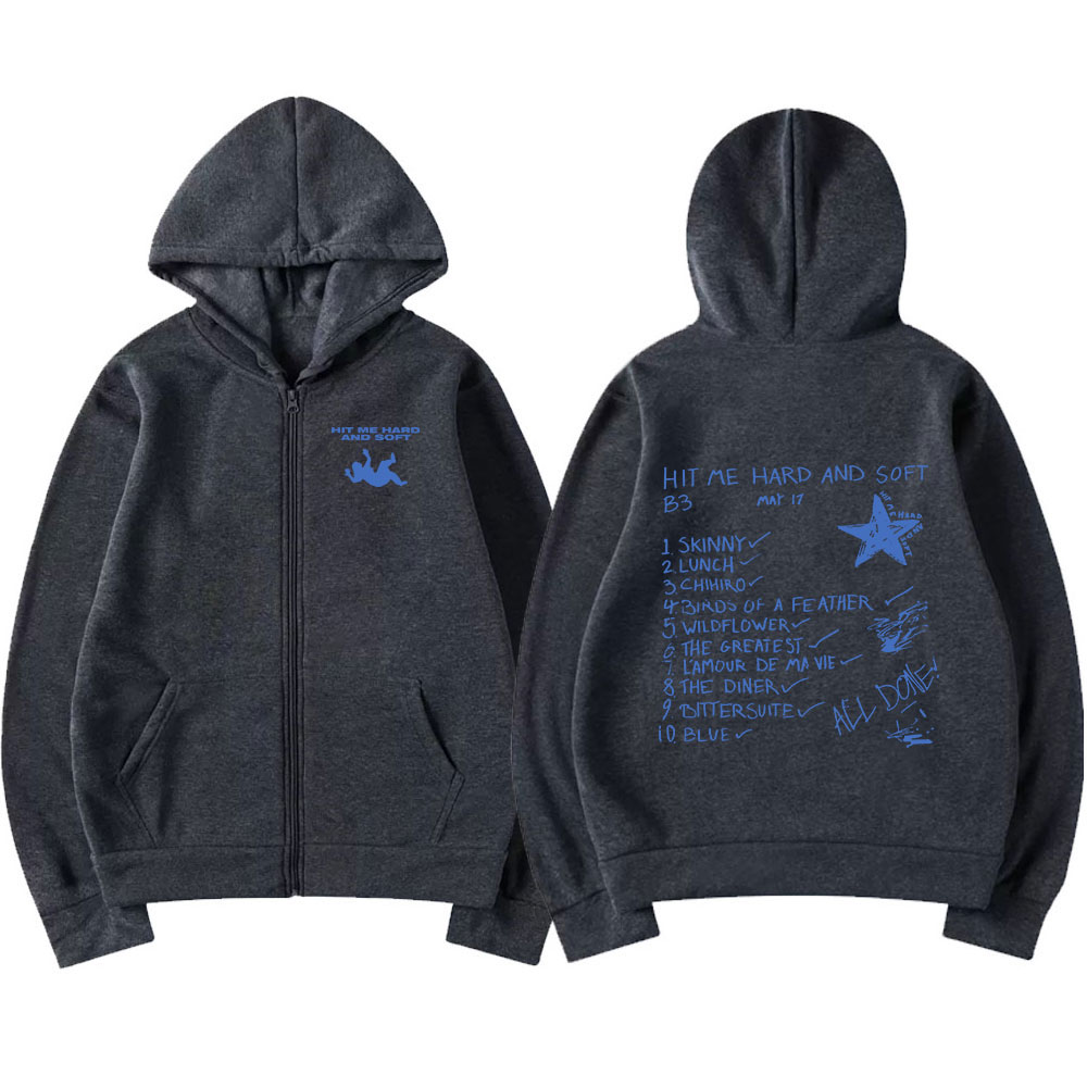 Hit Me Hard and Soft 2024 Tour - огляд і ціна Mens Fashion Zip Up Hoodies
