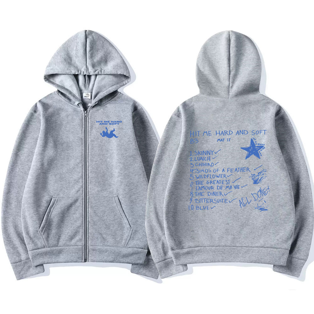 Hit Me Hard and Soft 2024 Tour - огляд і ціна Mens Fashion Zip Up Hoodies