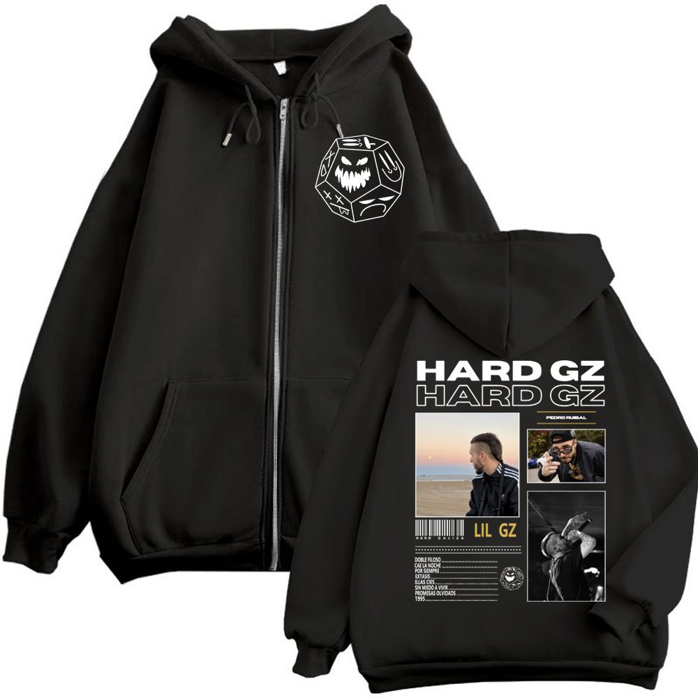 Rapper HARD GZ Tour 2025 Zippe - огляд і ціна Mens Fashion Zip Up Hoodies