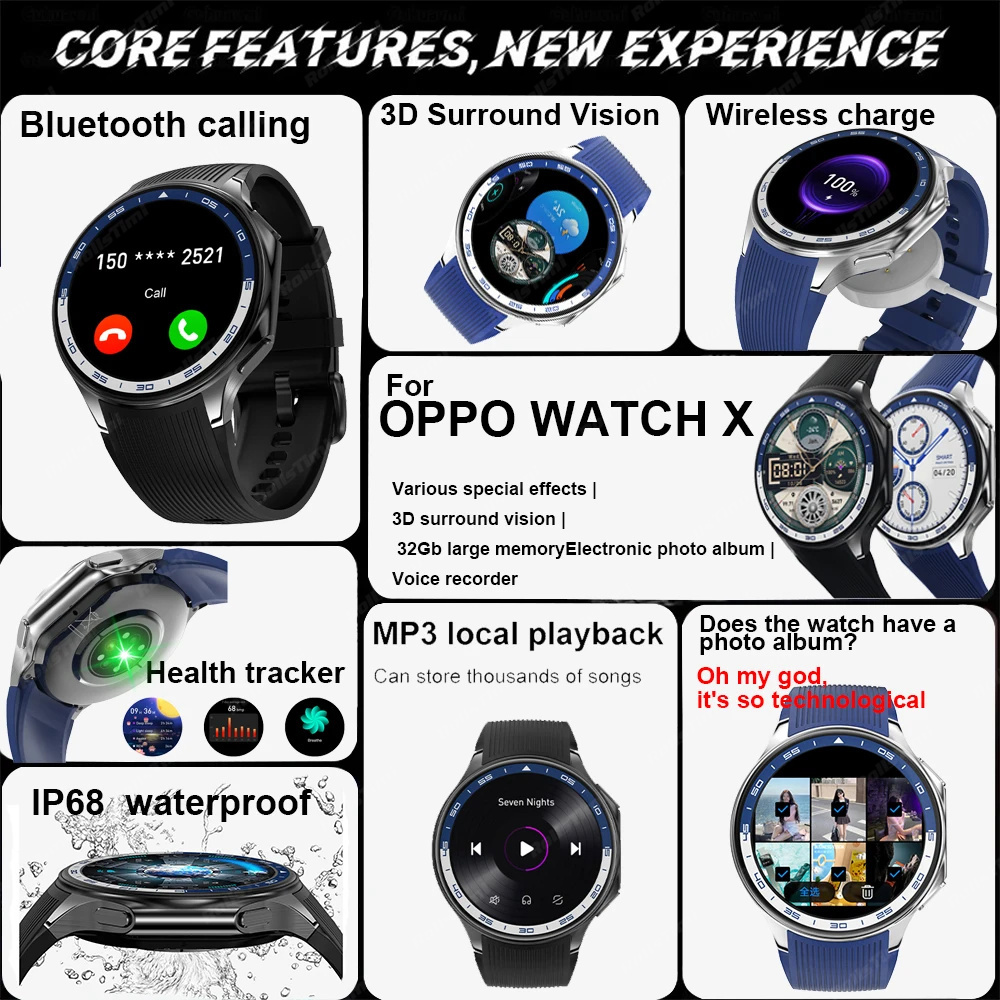 1.43 AMOLED Smart Watch 3D Sur - огляд і ціна Men'S Fashion X