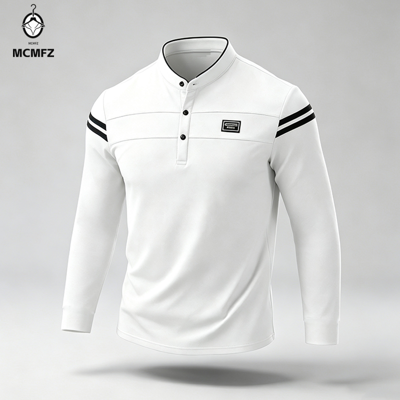 Male Urban Long Sleeve Polo Sh - огляд і ціна Mens Fashion Summer
