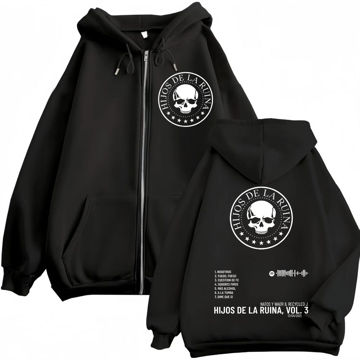 Rap Duo Natos Y Waor Hijos De  - огляд і ціна Mens Fashion Zip Up Hoodies