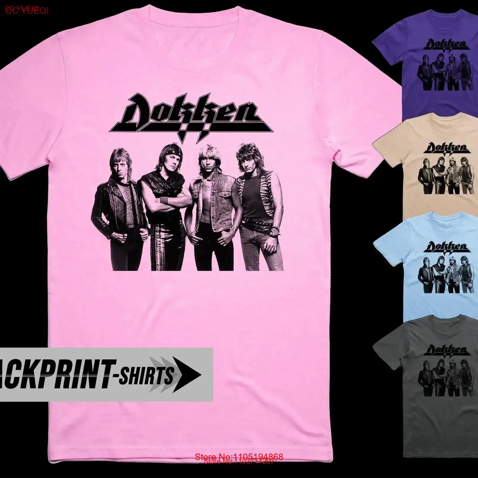 Dokken T Shirt cotton Men's al - огляд і ціна Poster Men Fashion